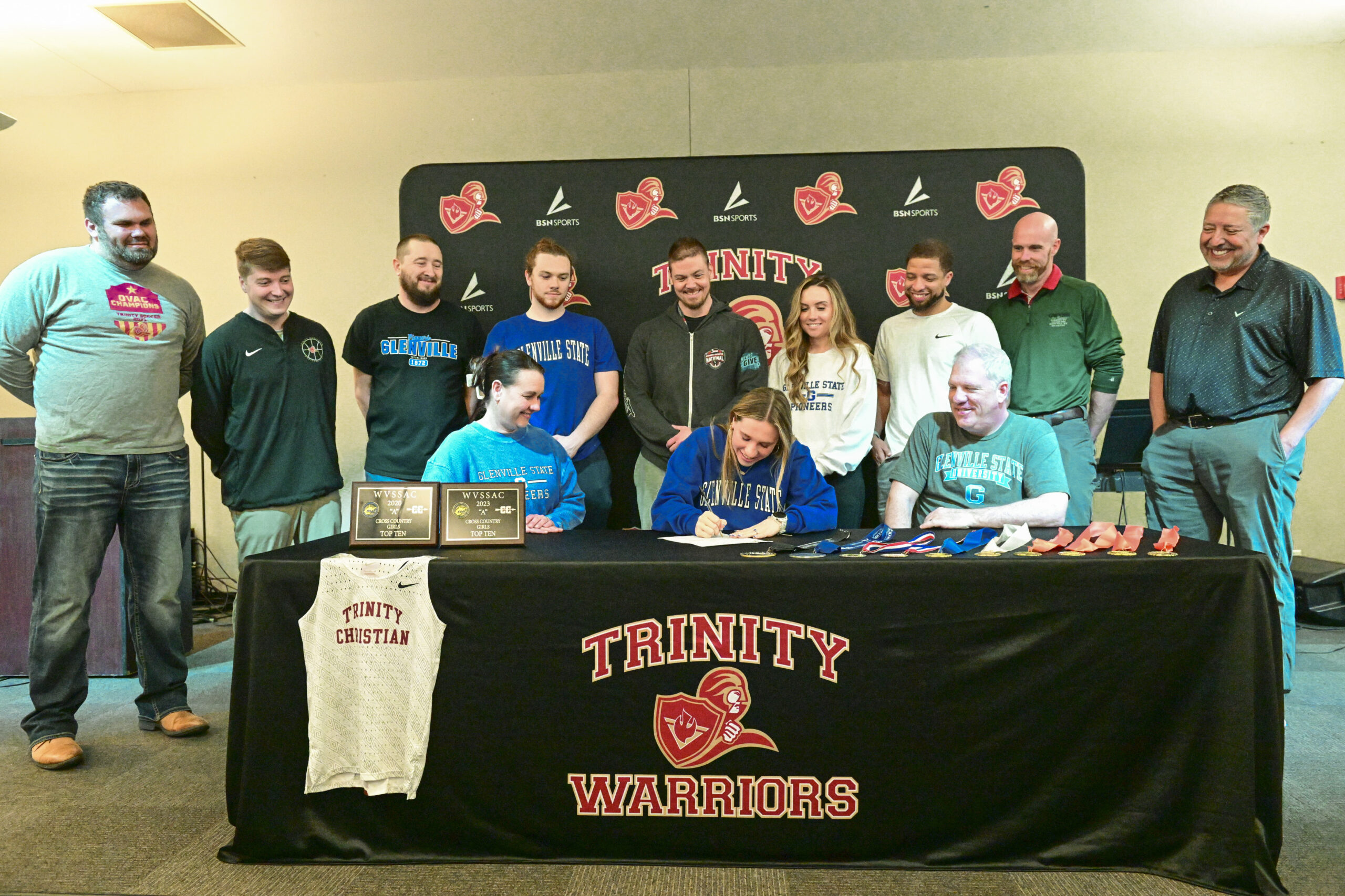 Trinity's Jenna Barnett signs to run at Glenville State
